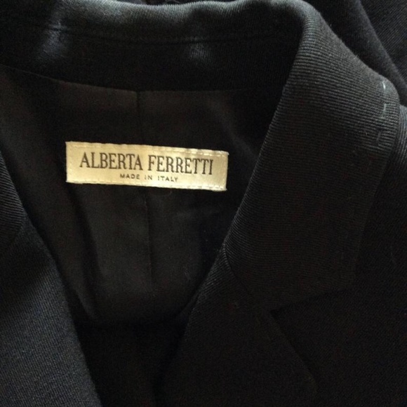 Vintage Alberta Ferretti Long Black Coat - Picture 7 of 7